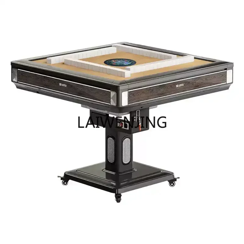 

MJY bass mahjong machine automatic dining table dual-purpose heating folding four-port machine mahjong table