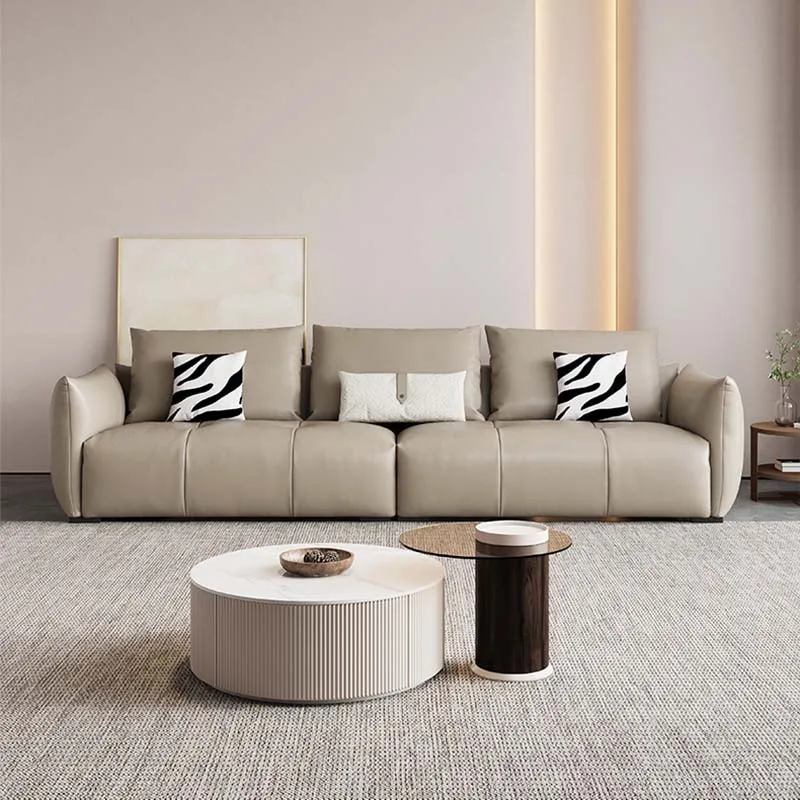 

Nordic Living Room Sofa Sectional Leather Comfortable Modular Sofa Elegant Modern Sofa Sala De Estar De Luxo Home Furniture