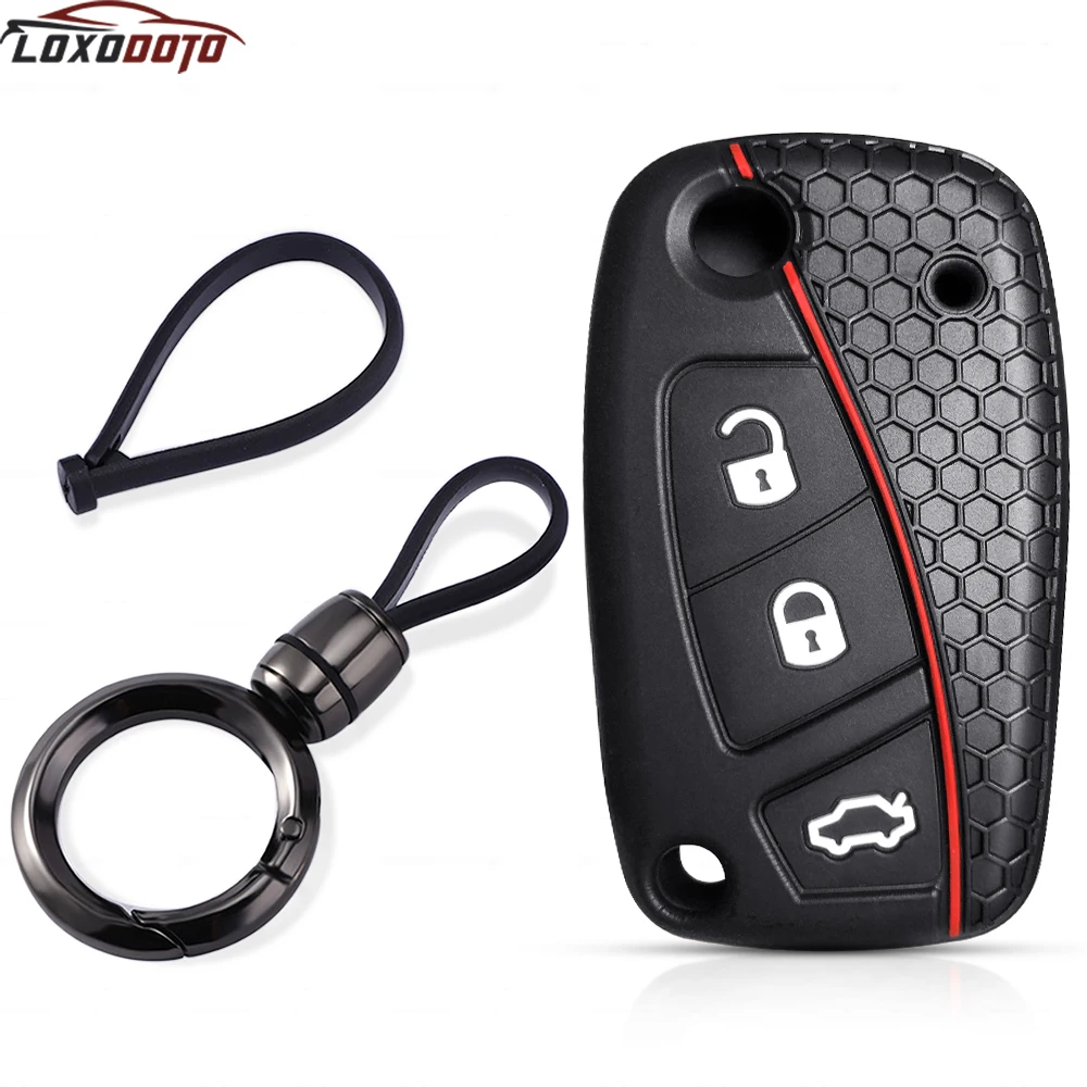 Key Cover For Fiat Panda Grande Punto Stilo Street Ka Urban Bravo Dot Ducato Doblo 500 Remote Key Cover Keychain Caps Key Case