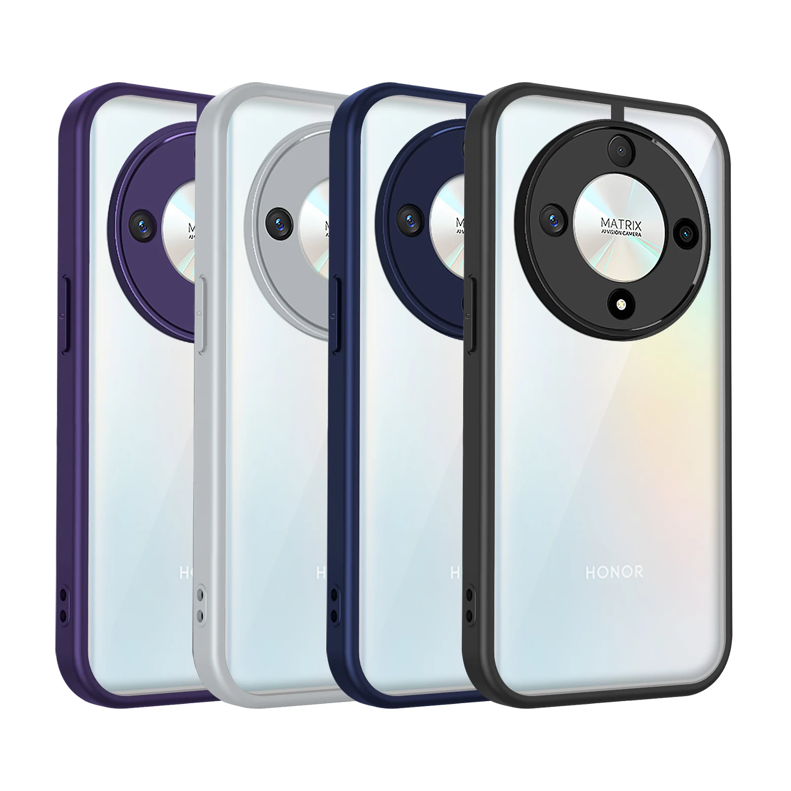 Funda para Honor Magic8 Lite, Funda para Honor Magic7 Lite, Funda para Honor Magic6 Lite, Cubierta con Amortiguación de Aire, Carcasa Trasera Mate Transparente y Rígida