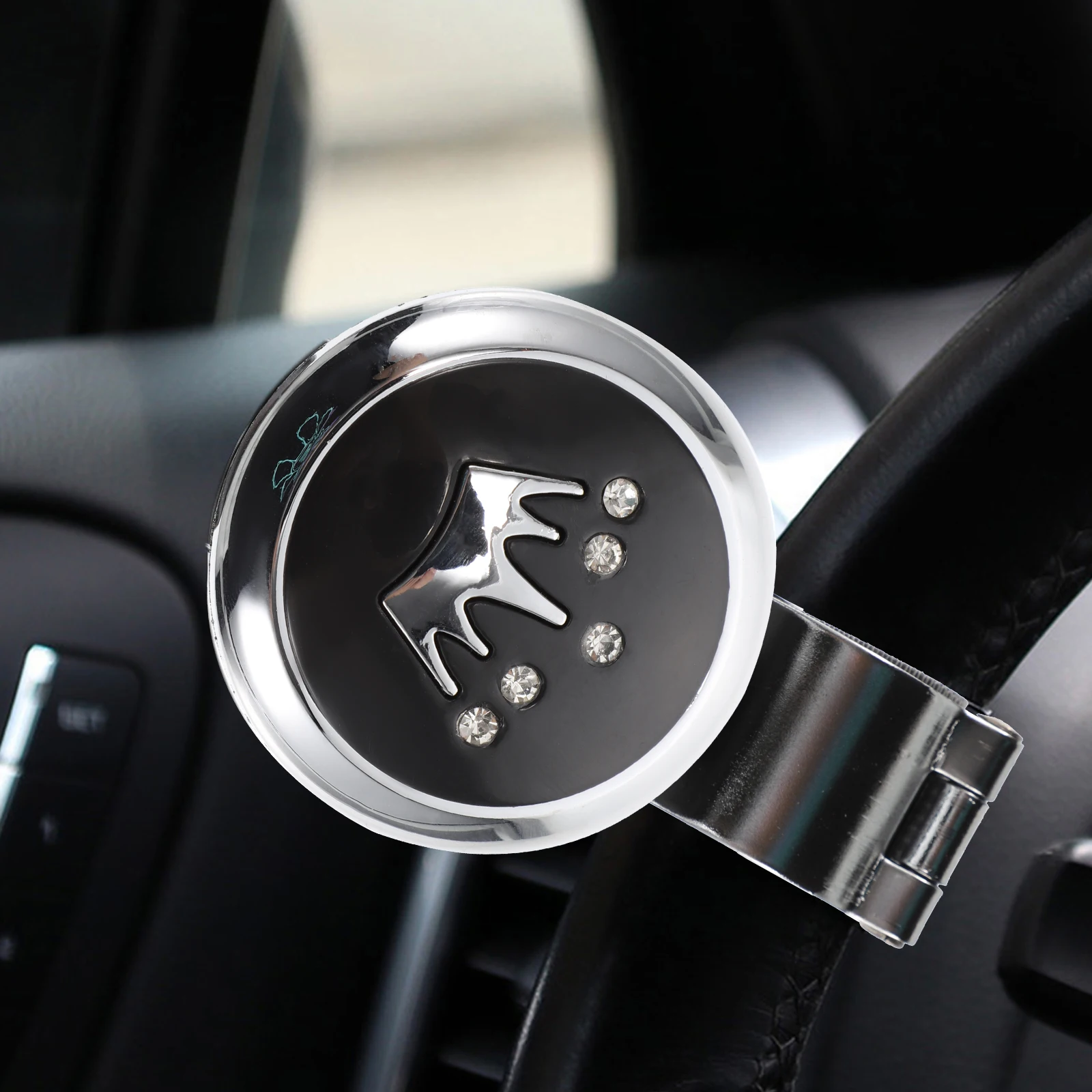 

1pc Steering Wheel Booster Knob Durable Comfort Easy Install Long Time Driving Aid Control Handle Car Power Handle Spinner Car