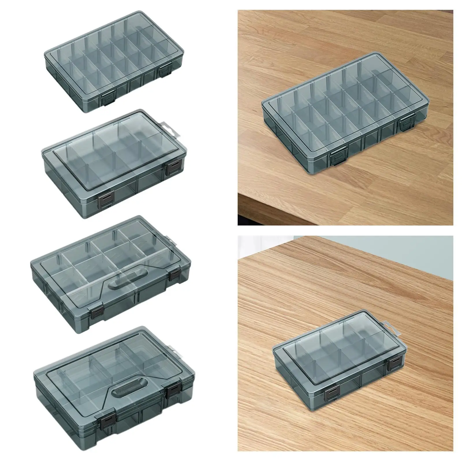 Organizador de tornillos, contenedor de almacenamiento de piezas pequeñas con tapa, cajones, caja de herramientas de organización, caja de almacenamiento de Hardware para pernos y clavos