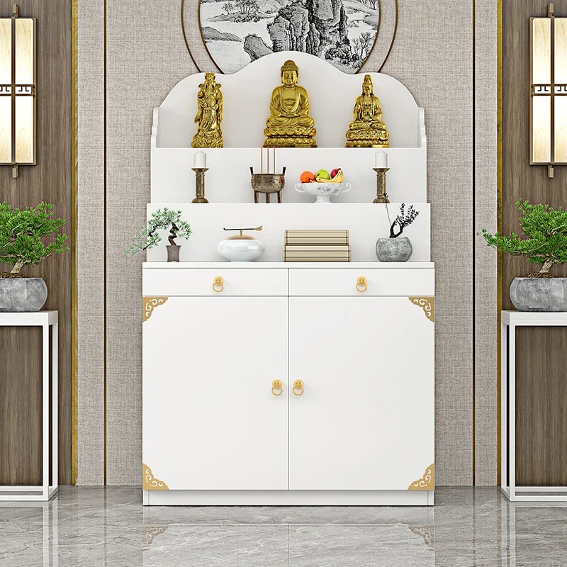 Table Economical Altar Three-Layer Heightening Buddha Shrine feng shui New Chinese Household Altar Incense Burner