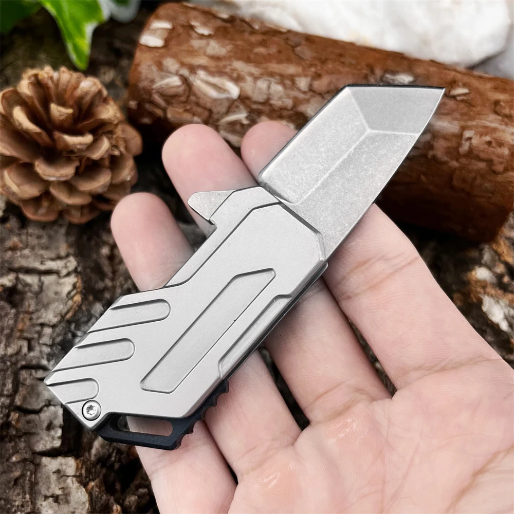 

Мини-карманный универсальный нож Wilderness Adventure Survival, маленький складной нож со стальной ручкой 420, тактический уличный инструмент для кемпинга, нож