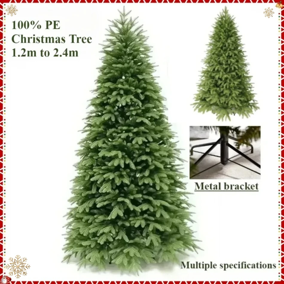 

Artificial Christmas Tree 100% PE Material Encryption Large Green Christmas Tree 1.2M To 2.4M Christmas Party Scene Decorations