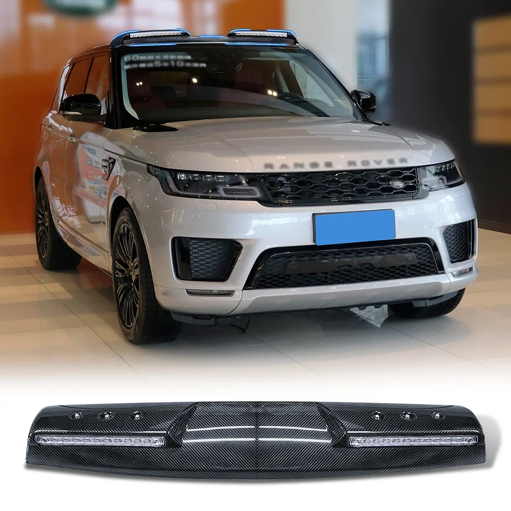 Real carbon fiber Top Light Luggage Rack Off-road Adventure   for land Range Rover Sport  roof  light bar pod