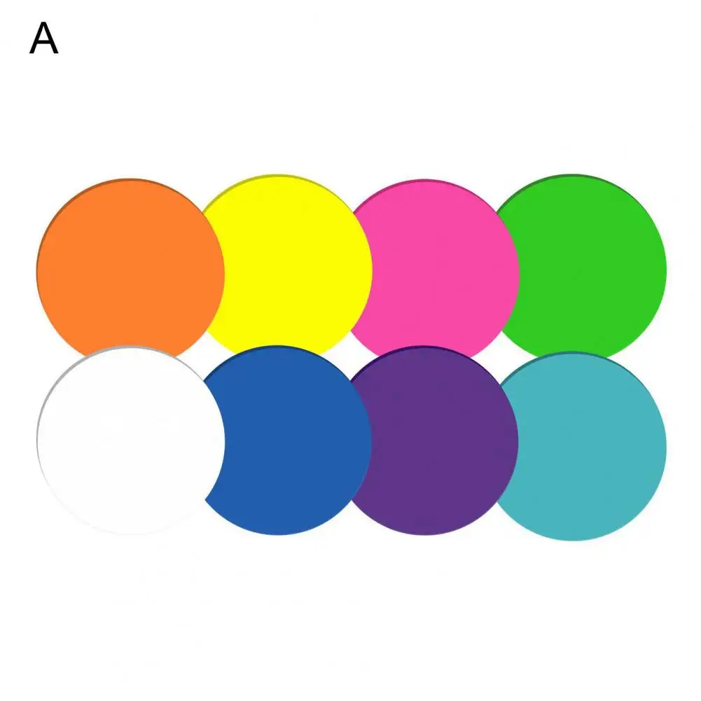 Notas pegajosas transparentes, Notas pegajosas adesivas fortes, Almofadas de notas pegajosas translúcidas impermeáveis, Escrita suave, Redonda para escritório