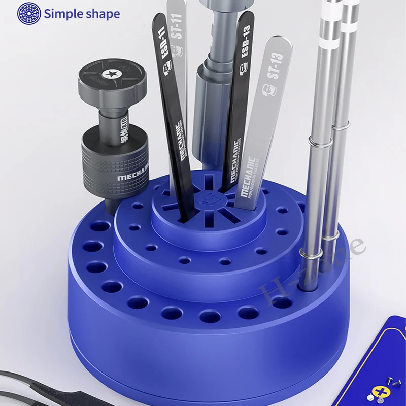 Imagem -03 - Mechanic R38 360 ° Rotatable Multi-functional Repair Tool Rack de Armazenamento Slot Multi-hole Classificação Caixa de Armazenamento