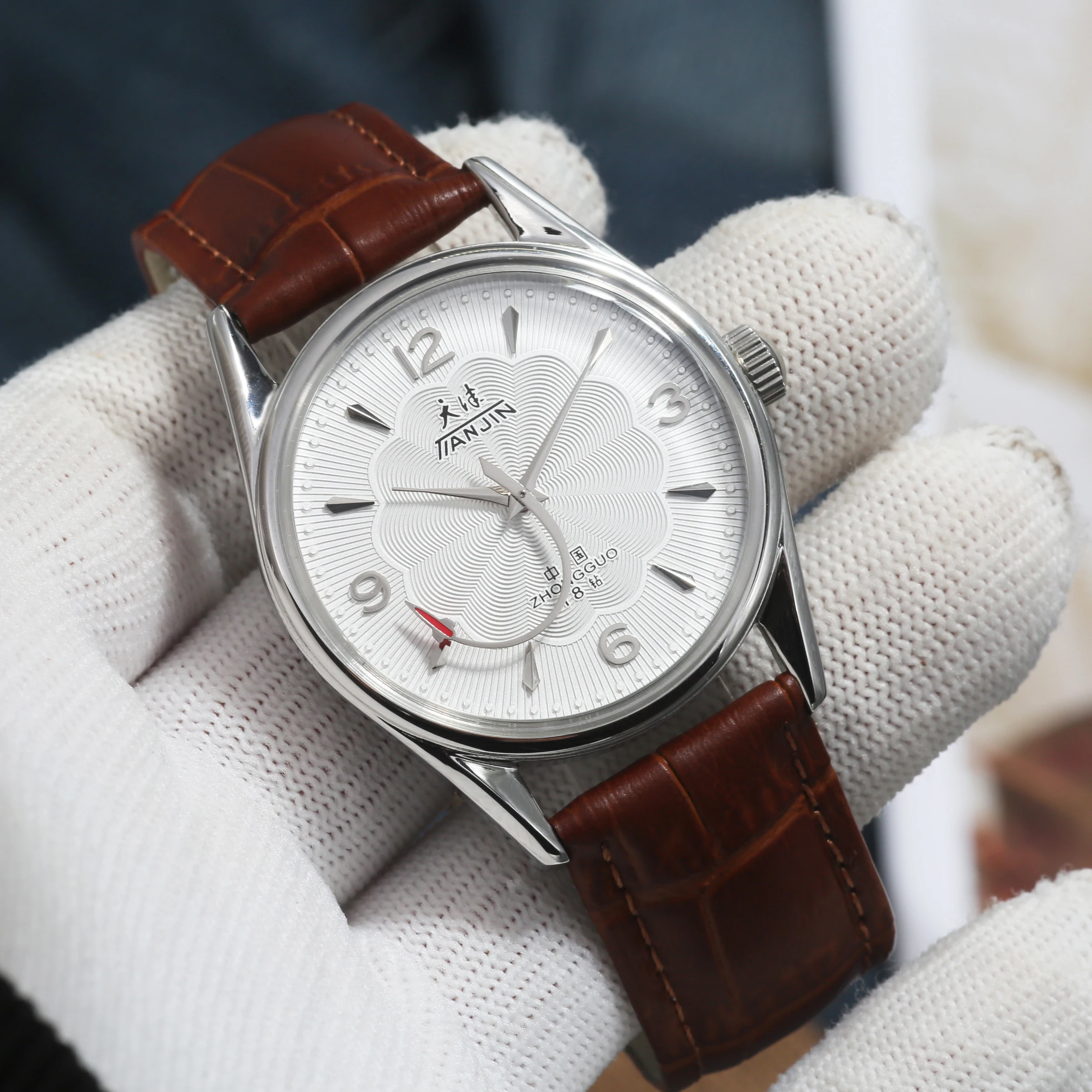 Men's Mechanical Manual Winding Watch, Waterproof