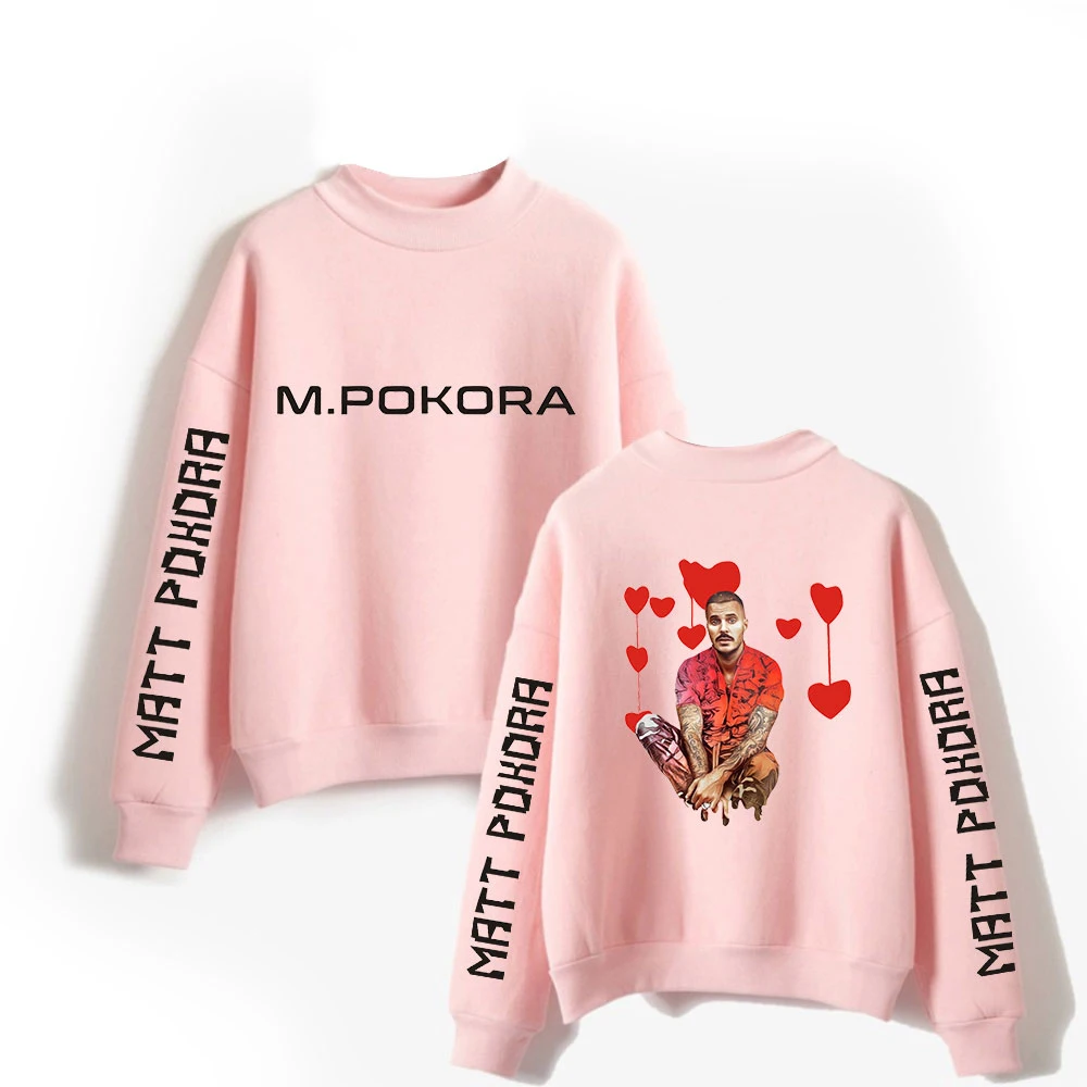 

M. Pokora Tracksuit Unisex Turtleneck Sweatshirt Women Men's Outwear Harajuku Streetwear Rapper Matt Pokora Fashion Clothes