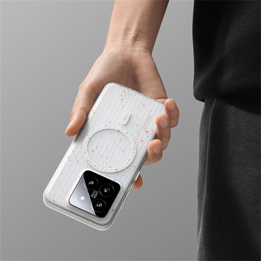 حافظة لهاتف Xiaomi Mi 15 Pro Mi14 Ultra لهاتف Magsafe المغناطيسي اللاسلكي للشحن اللاسلكي