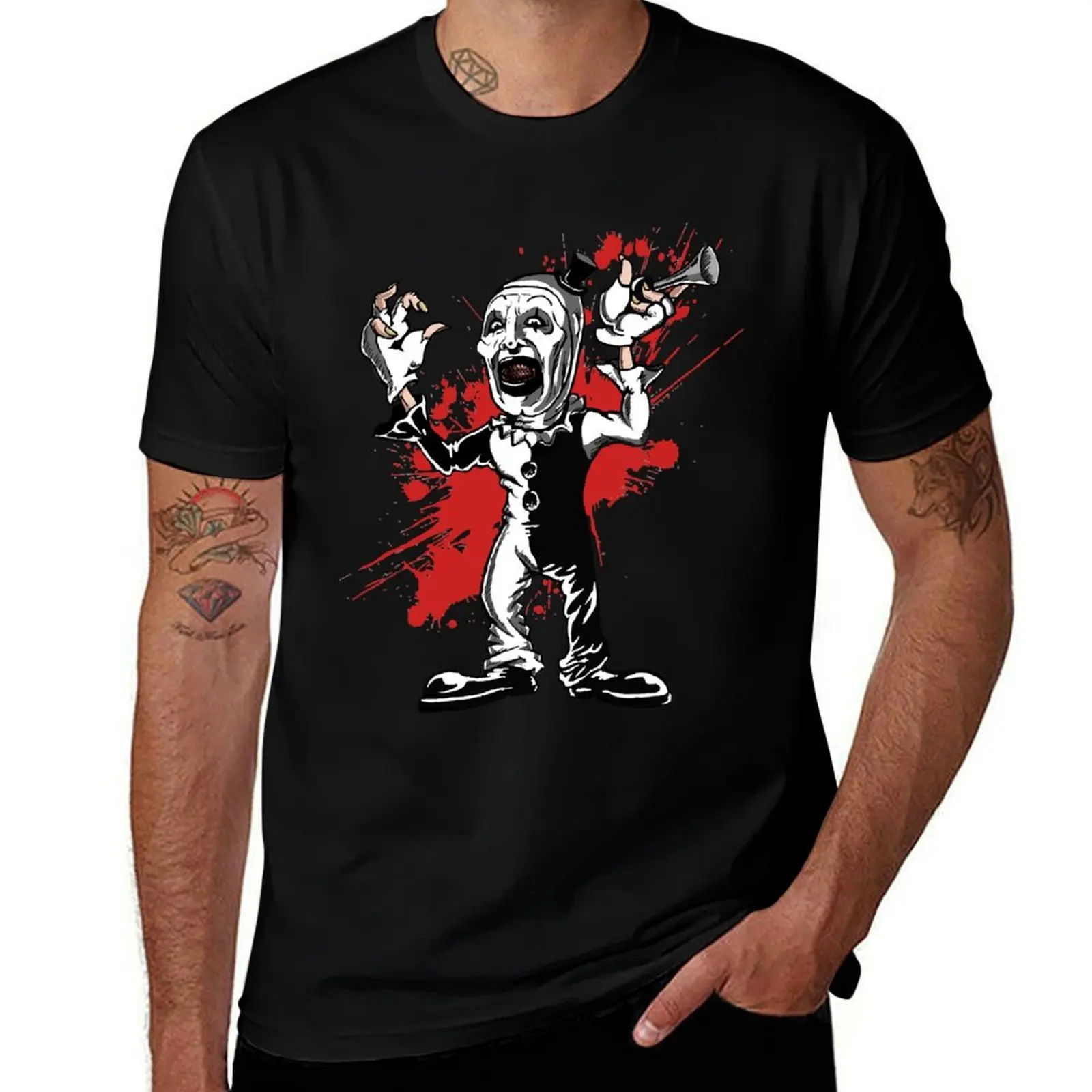 

Day Gift For Art Terriefer Slasher Movie Halloween Gift Music Fans T-Shirt cotton t shirt man T-Shirt