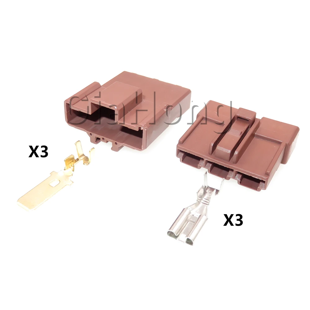 

1 Set 3 Ways Starter Accessories 6098-0210 Car Large Power Wire Cable Sockets Auto Large Current Unsealed Connector 6098-0208