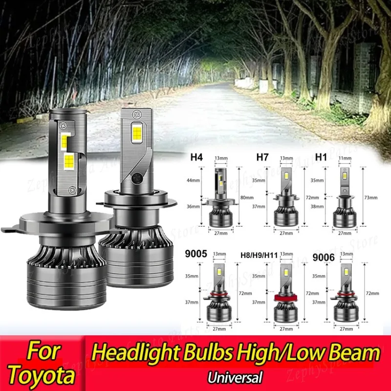 

Headlight Bulbs High/Low BeamCar Headlamp Anti-glare Headlight For Toyota Prado 120 Series For Universal Body Kits Accessories