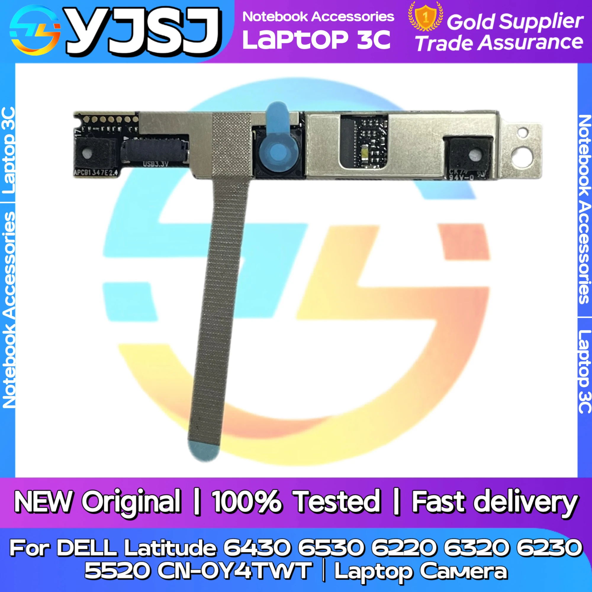 

New Original Laptop Notebook Camera For DELL Latitude 6430 6530 6220 6320 6230 5520 Video Head Module CN-0Y4TWT Front Camera