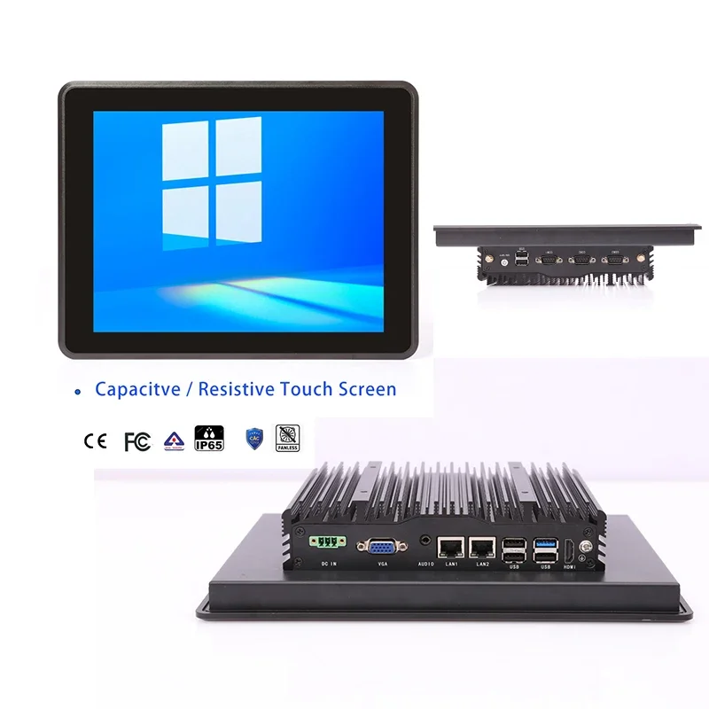 

Stable Industrial Panel PC 10/12/15/18.5/ 21.5 touch pc screen industrial capacitive computer fanless panel pc