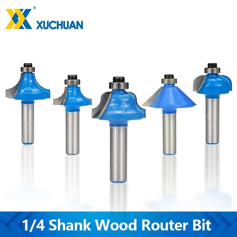 

Wood Router Bit 1/4 Shank Corner Rounding Router Bit 2 Flute Tungsten Carbide Cutter Straight End Mill Engraving Tools