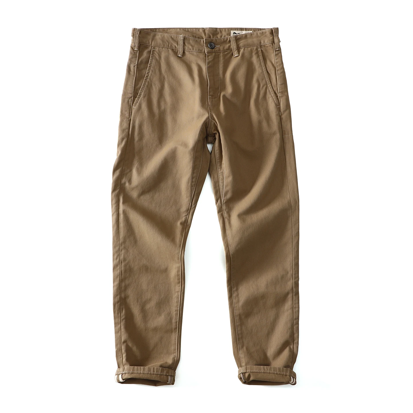 2025 Autunno Inverno New American Retro Pantaloni cargo in twill intrecciato pesante Pantaloni casual dritti slim lavati in cotone 100% da uomo