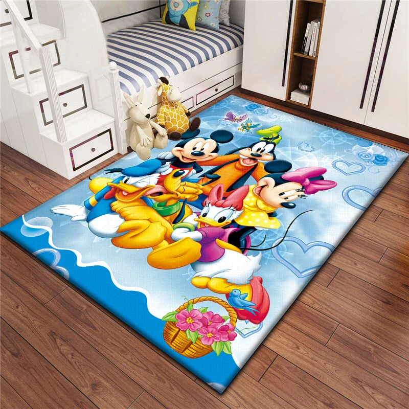 

Mickey Mouse Donald Duck printed area carpet for children Living room Bedroom floor mat Kitchen mat Children Bedroom Mat