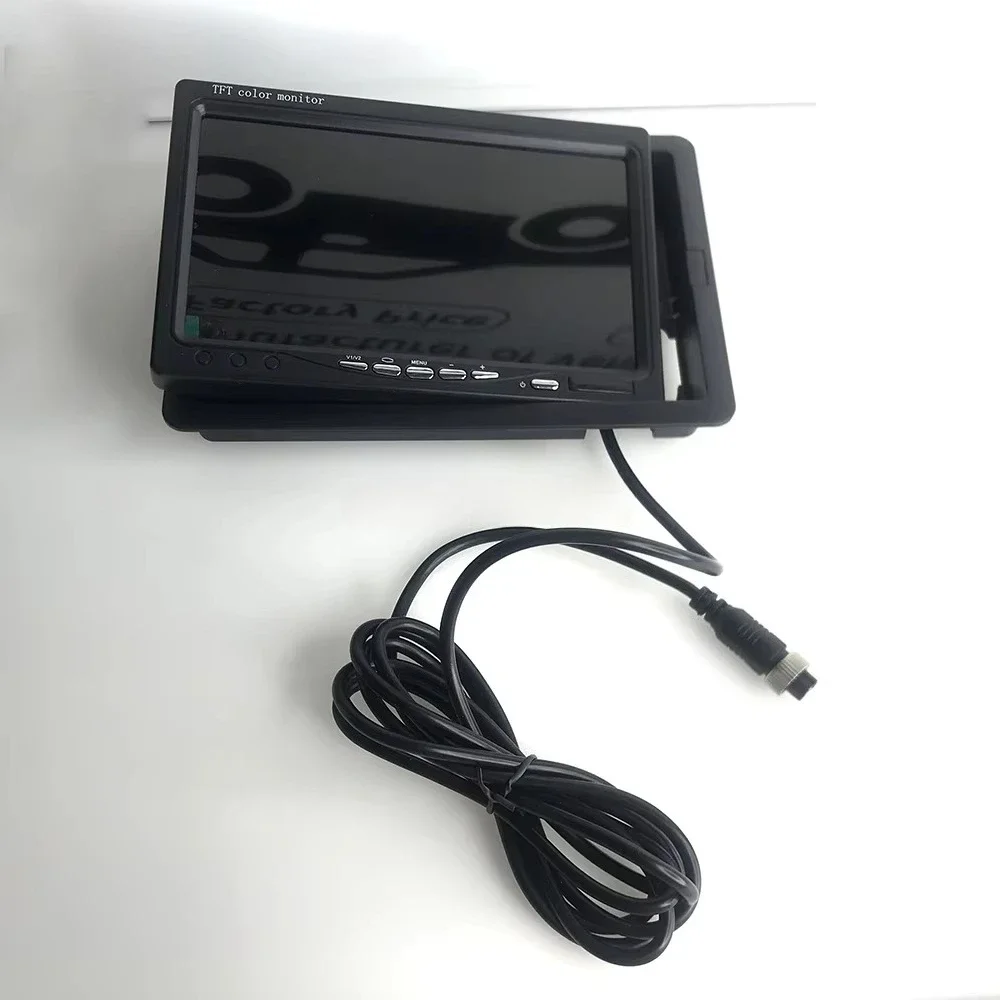 شاحنة حافلة MDVR مسند الرأس سيارة 1024x600p دقة رقيقة فيلم الترانزستور LCD RGB كاميرا احتياطية AHD/CVBS دعم 4 دبوس #2