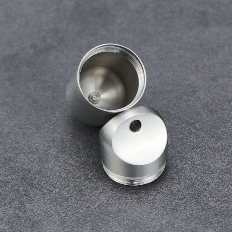 Stainless Steel Medicine Storage Bottle Waterproof Pill Case with Necklace Portable Keychain Travel Outdoor Tool Sealed Capsule - view 3
