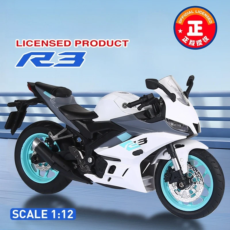 

1:12 YZF R3 Alloy Motorcycle Simulation Model Toy Ornament Diecast Alloy Car Model Collectible