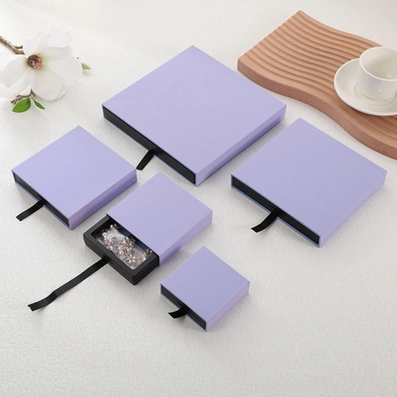 PE Film Jewelry Box Packaging Box Gift Jewelry Box Suspension Box Drawer Box