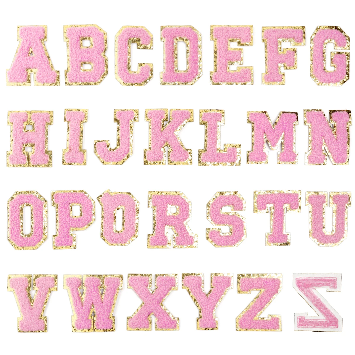 26 Stks/partij Kleur Letter Patches Borduurwerk Alfabet Strijk Patch Stof Voor Tassen Handwerk Kleding Diy Naaien Appliques Benodigdheden