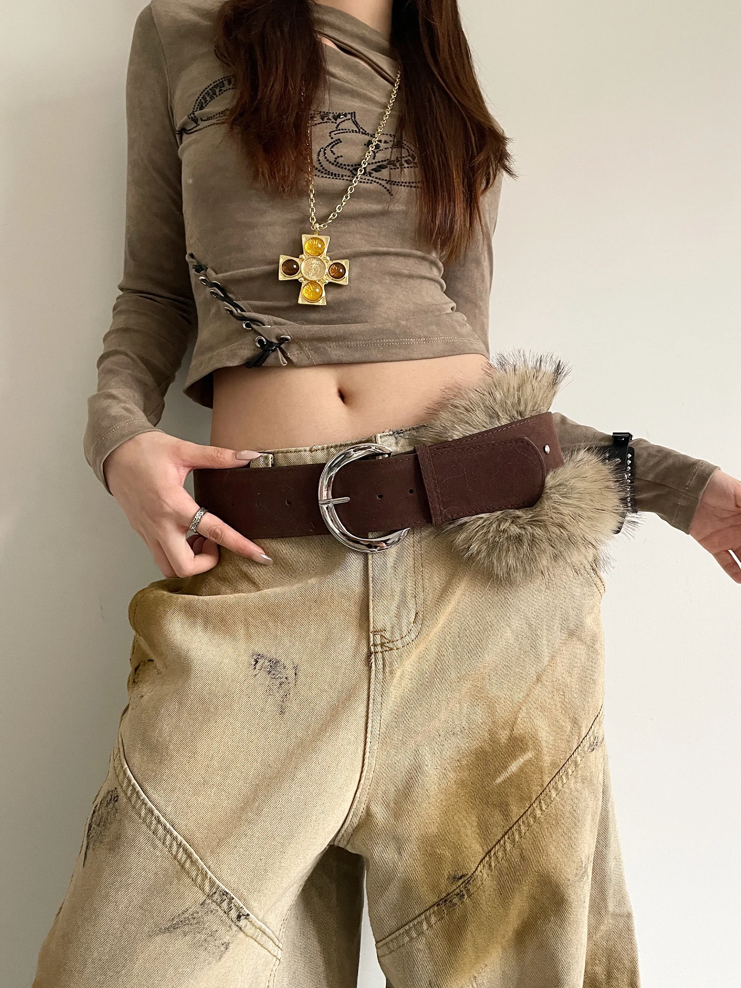Fashionable American Wide Belt For Women 2025 Sexy Girl Style Design Sense With Jeans Skirt Versatile Waistcoat