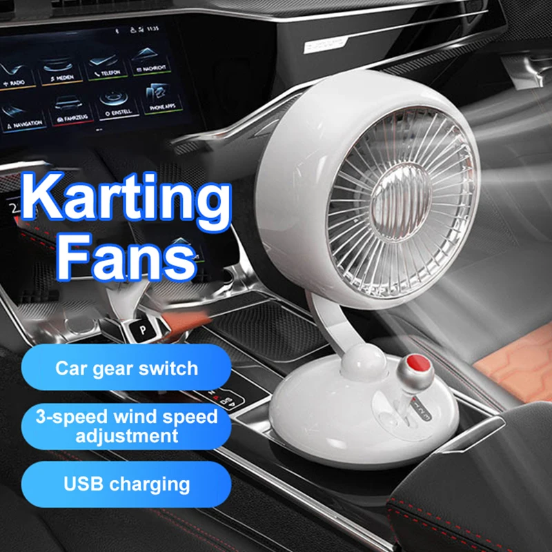 

Настольный вентилятор Kart, креативный цифровой дисплей, встряхивающая голова, высокоскоростной циркуляционный вентилятор, бесшумный электрический вентилятор