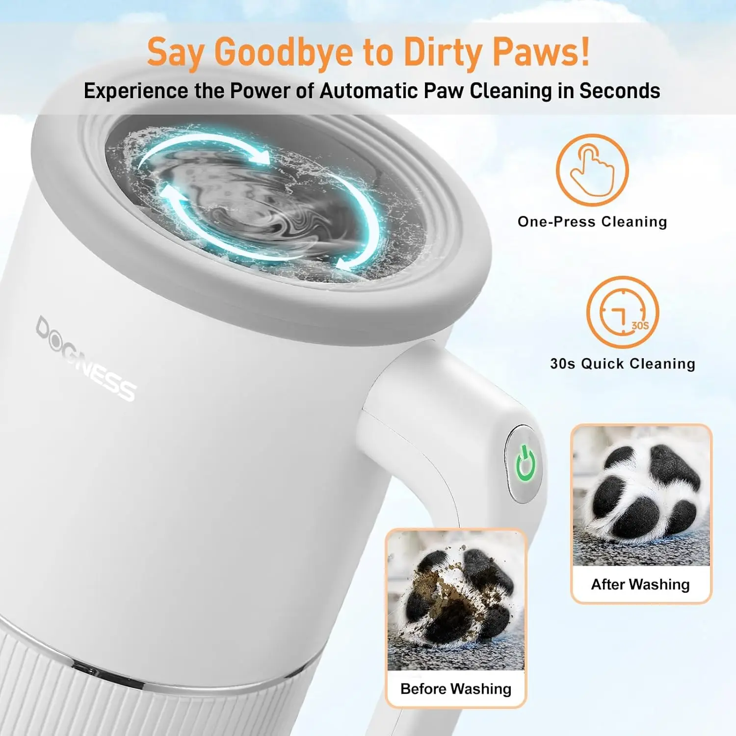 

For Dogness Luxury Pink Automatic Dog Paw Cleaner & Massager Eco-Friendly Plastic Silicone Cute Grooming Shampoo Item for Pets