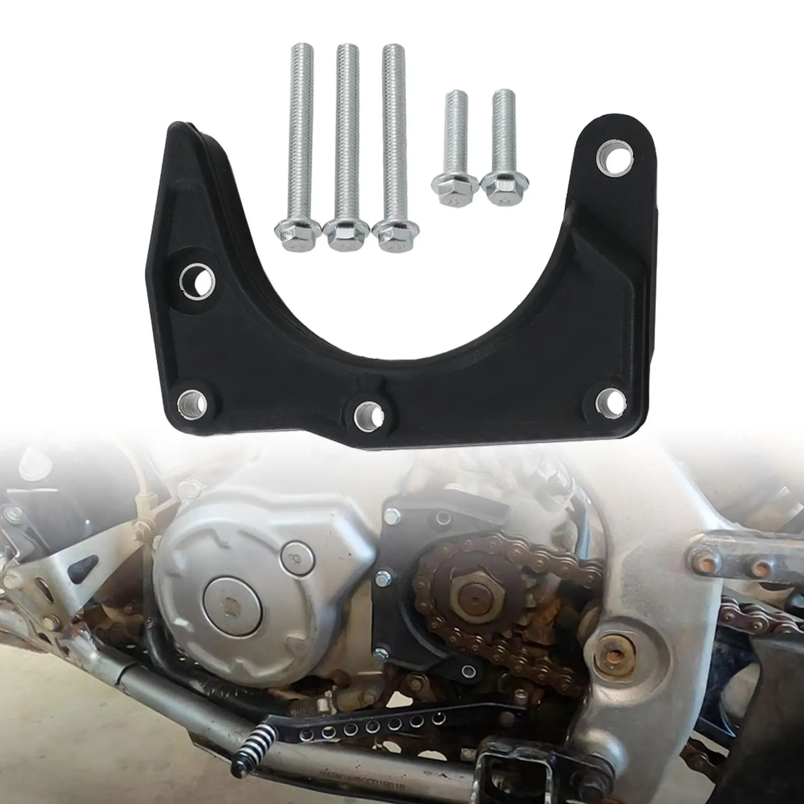 Sprocket Cover Chain Repair Kit Spare Parts Sturdy Lightweight Easily Install Black for Raptor 700 Yfm700 2006-2019