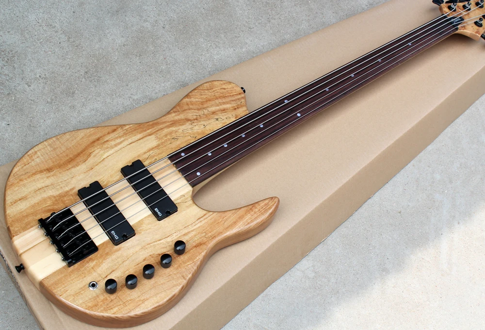 5-String Fretless Bass Guitar by Under