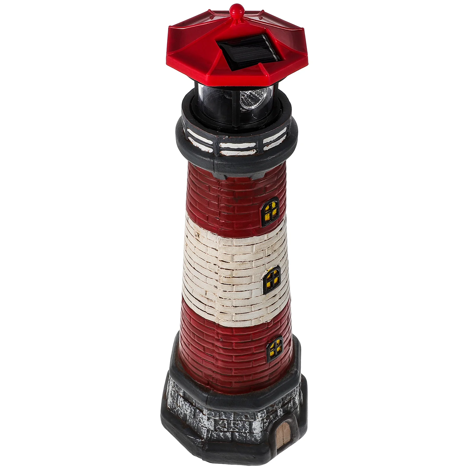 

Solar Light Glowing Decor Yard Lawn Lighthouse with Resin Craft Ornaments Lights