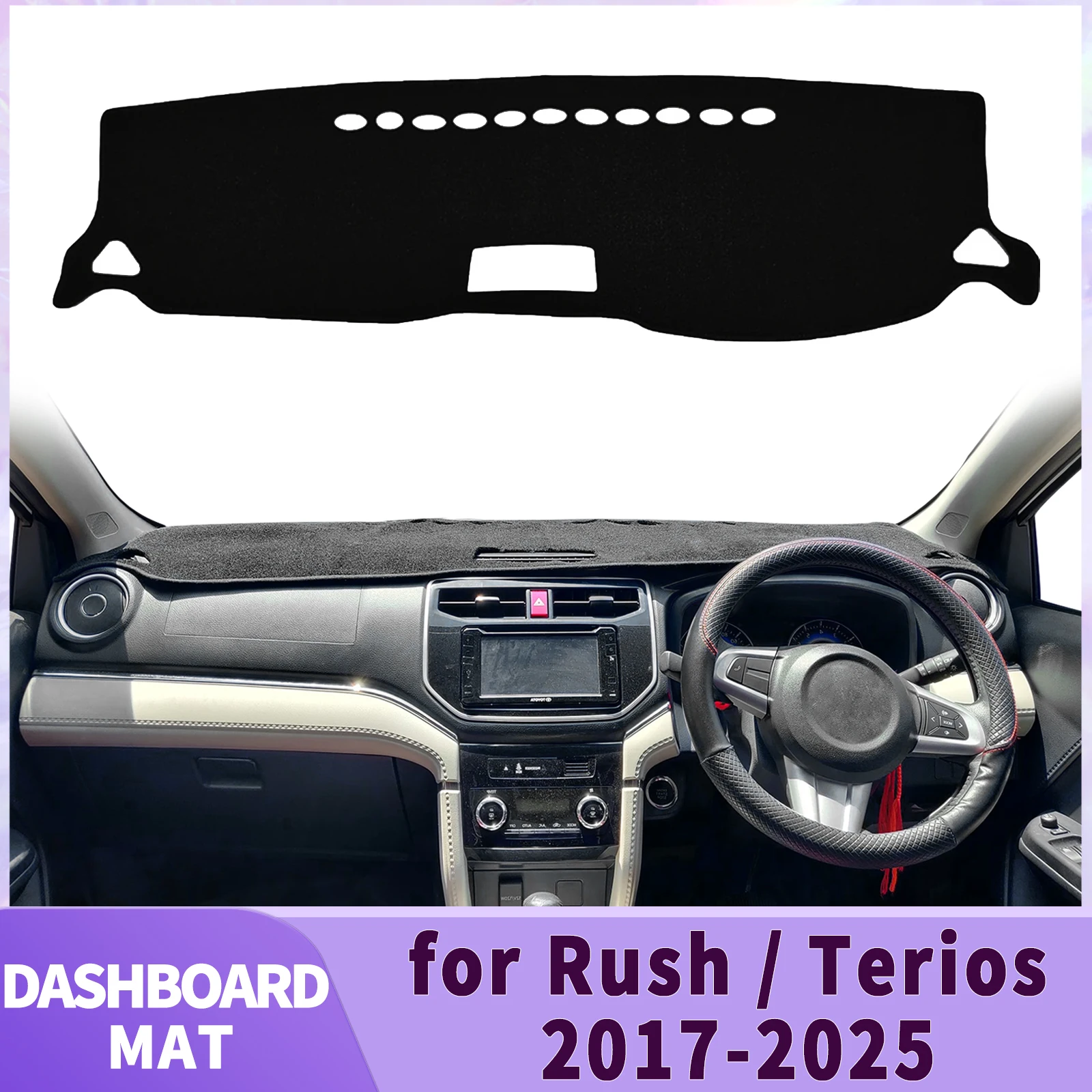 

Солнцезащитный козырек для приборной панели автомобиля Toyota Rush Daihatsu Terios F800 2025-2016 2017, нескользящий защитный коврик, декоративная накладка для интерьера