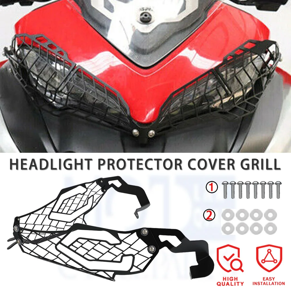

Headlight Protector Grille Guard Cover Protection Grill For Ducati MULTISTRADA 1260 1200 950 S D AIR GRAND ENDURO PIKES PEAK