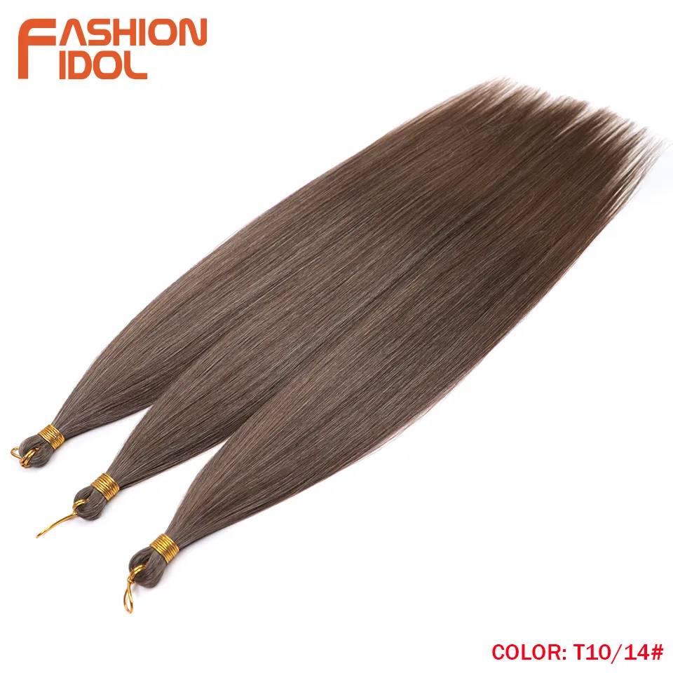 Ariel glattes Haar Bündel häkeln Zöpfe Haar synthetische 28 Zoll 3 Stück Flechten Haar Ombre blonde Yaki häkeln Haar verlängerungen – Detail 9