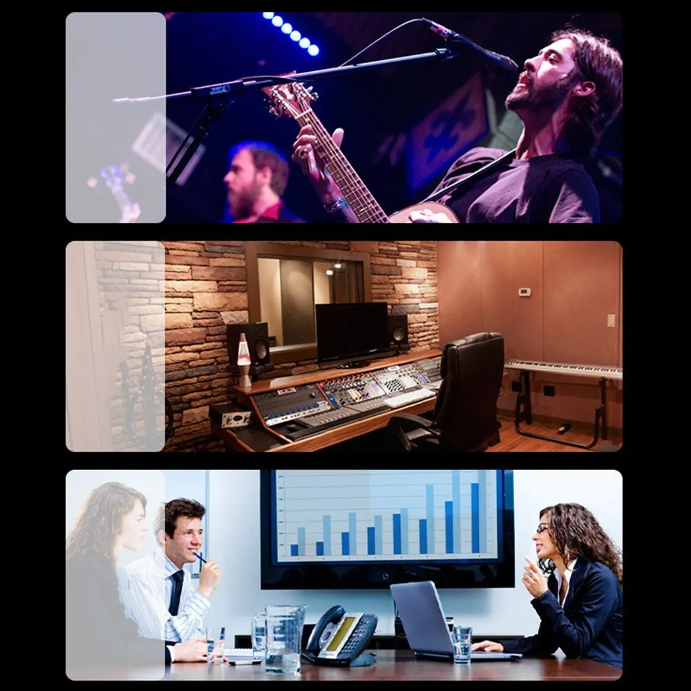 Microphone Wireless System Micphone Wireless Transmitter System UHF DSP Transmitter & Receiver Mic/Line Two Modes for Dyn