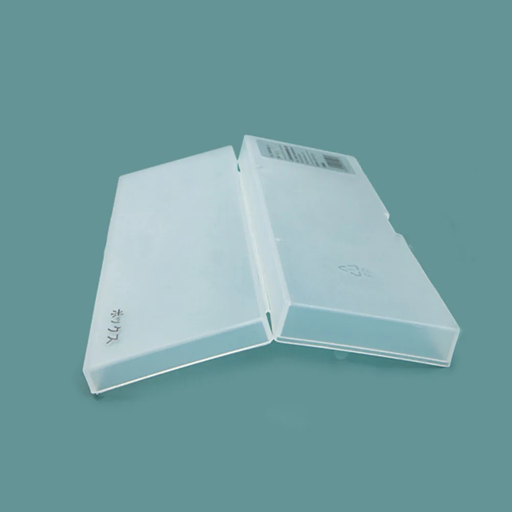 صندوق أدوات مكتبية شفاف محمول بسعة كبيرة صندوق تخزين أقلام رصاص متين مقلمة للطلاب حامل صبغات ألوان مائية