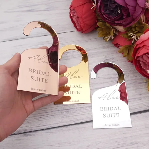 1 шт. Индивидуальная табличка на дверь для свадебной вечеринки с именем невесты и надписью «Не беспокоить», подвесная табличка на дверь 7*14 см/10*20 см топ 10 свадебные знаки - №4