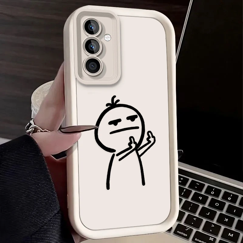 Stickman Phone Case For Samsung Galaxy S25 S24 S23 S22 S21 Ultra 24 FE Plus A15 A35 A50 A51 A54 A55 Shock Protection Cover - náhled 3