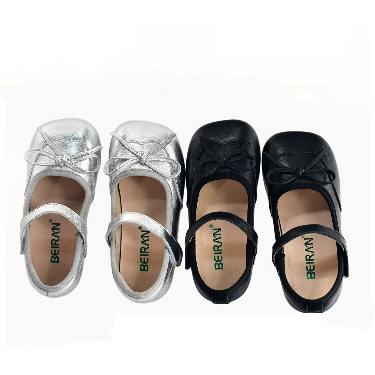 High Quality Cowhide Children Casual Shoes Spring Autumn Lovely Bow Genuine Leather Baby Girls Ballet Shoes Mary Jane Kids Shoe