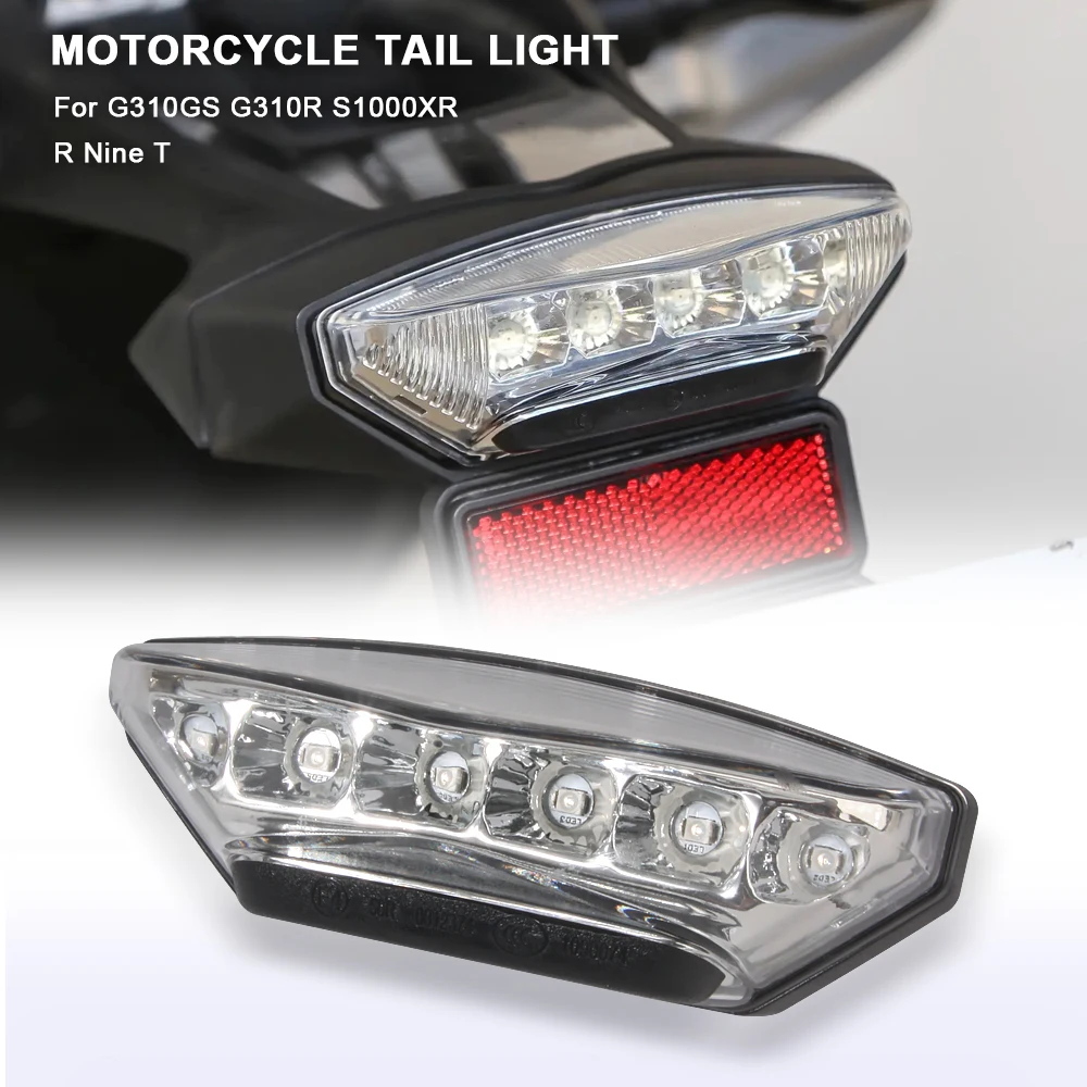 Motorcycle Rear Taillight Assembly For BMW G310 GS G310GS G310R S1000XR R Nine T LED Tail Light Indicator Brake Lamp Accessories
