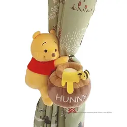 Plush Curtain Tie Winnie the Pooh Honey Pot Rope Bear Decor Doll Cute Cartoon Stuffed Animal Room Office Curtain Xmas Gifts Kids