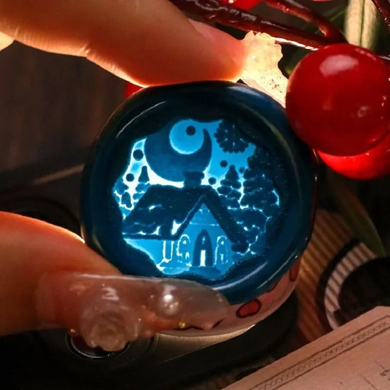 عيد ميلاد سعيد ختم الشمع الرجعية النحاس النحاس ندفة الثلج الرنة ختم DIY بها بنفسك الشمع ختم ختم المغلف ل ختم من الشمع الزفاف HCZ052 #4