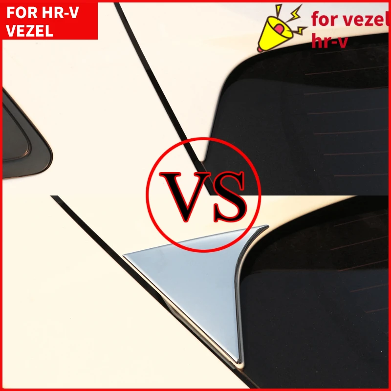 ABS Chrome Car Side Rear Window Spoiler Cover Trim Fit for Honda Vezel Hrv Hr-v 2015 - 2022 Accessories Molding Garnish Surround