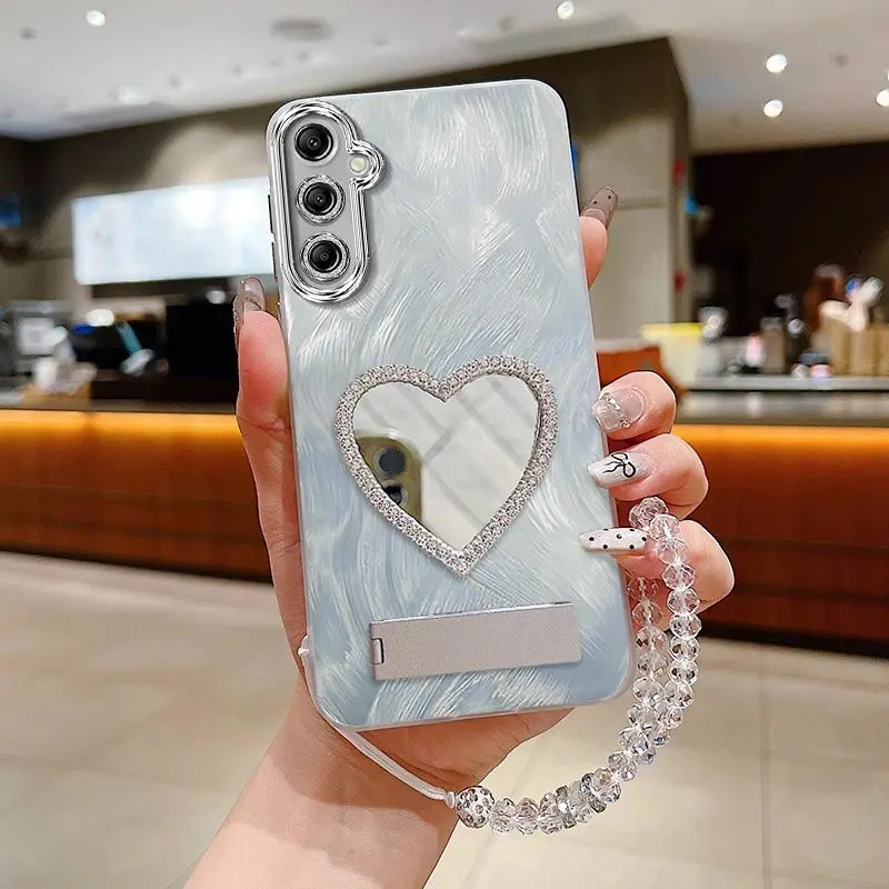 A14 シンプルメッキスタンド付きストラップ付きスマホケース サムスン A14 A16 A13 A12 A11 A10S A06 A04E A04 A03 A03S A02S カバー