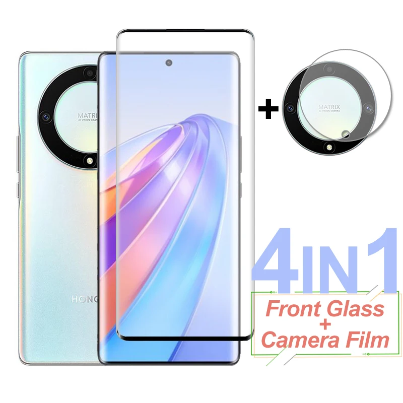 

Full Cover Curved Screen Protector For Honor X9a Tempered Glass Protective Phone Camera Lens Film On Honor Magic5 Lite 5G Glass