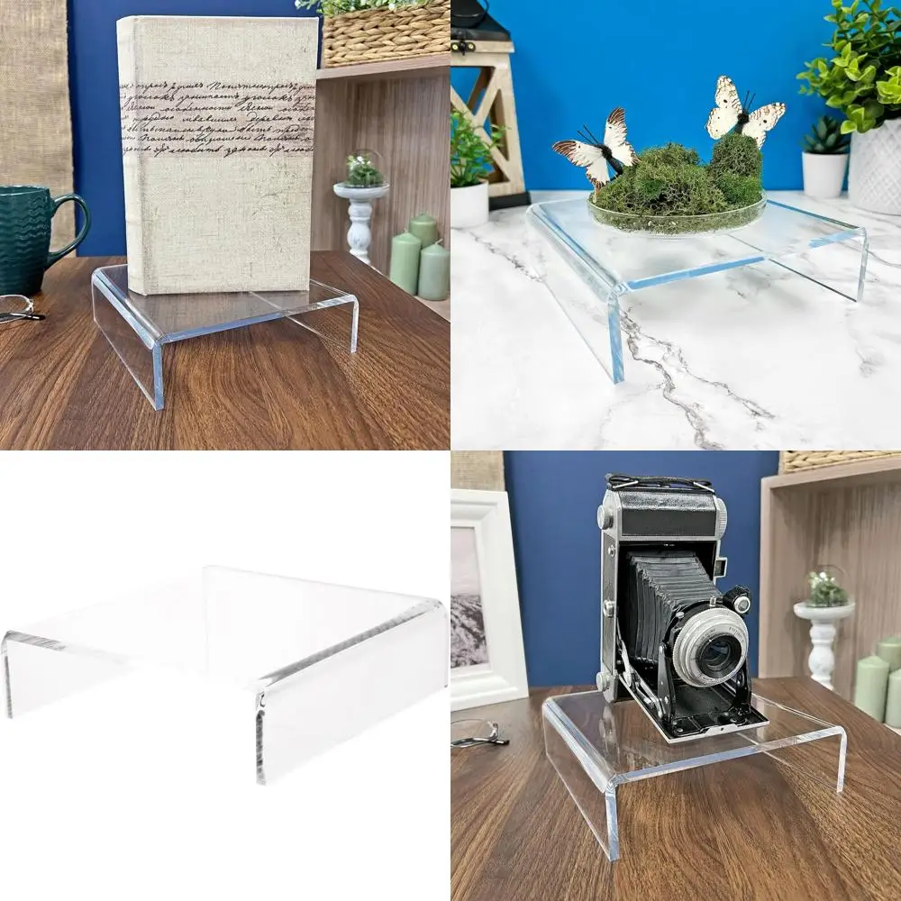 

Acrylic Square Stand, 2 High x 7 Wide x 7 Deep, 1/4 Thick, Set of 3