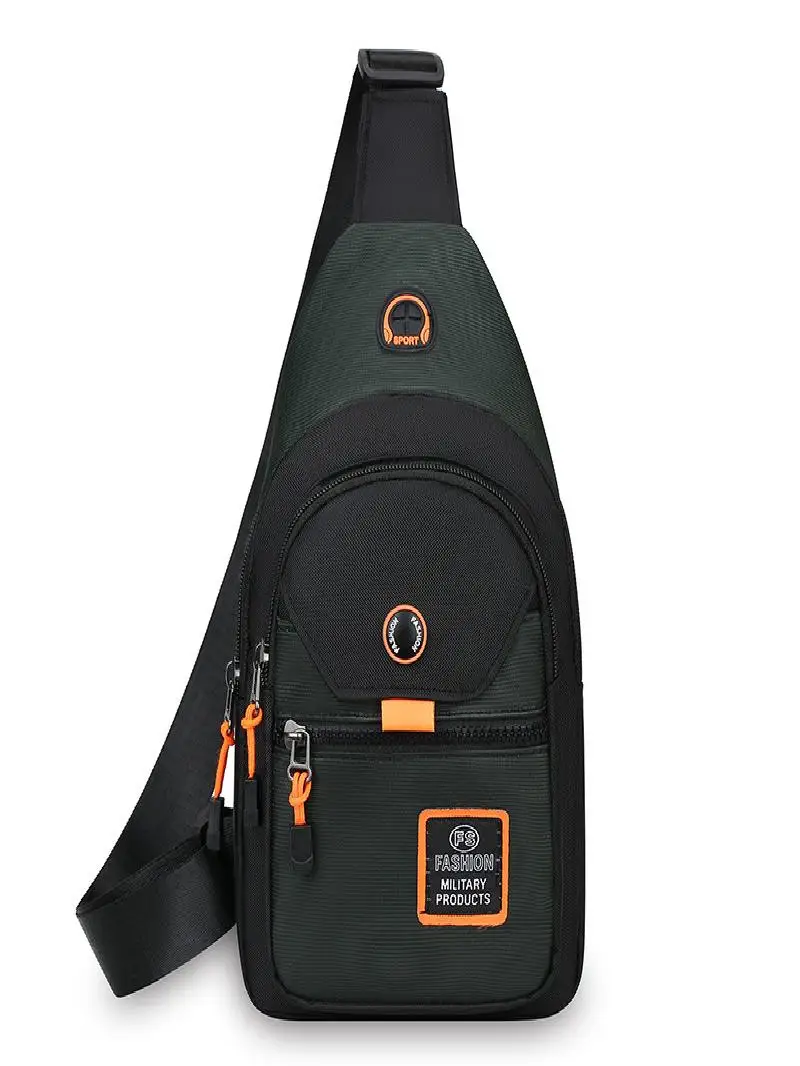 Men's Nylon Chest Bag - usage example